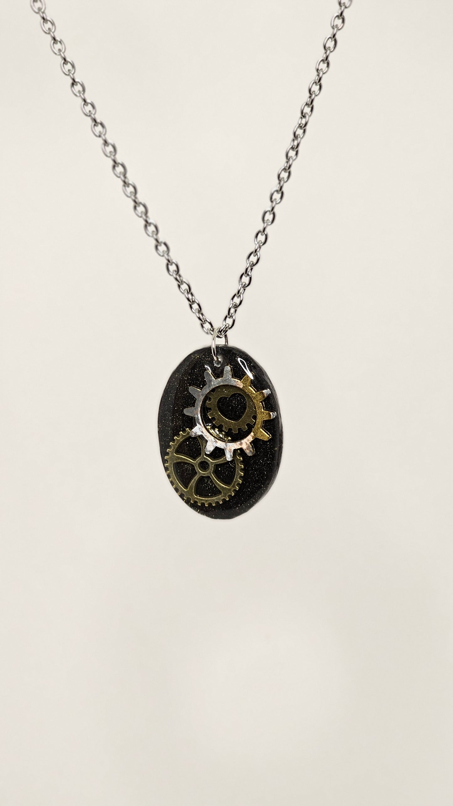 Oval Gear Necklace