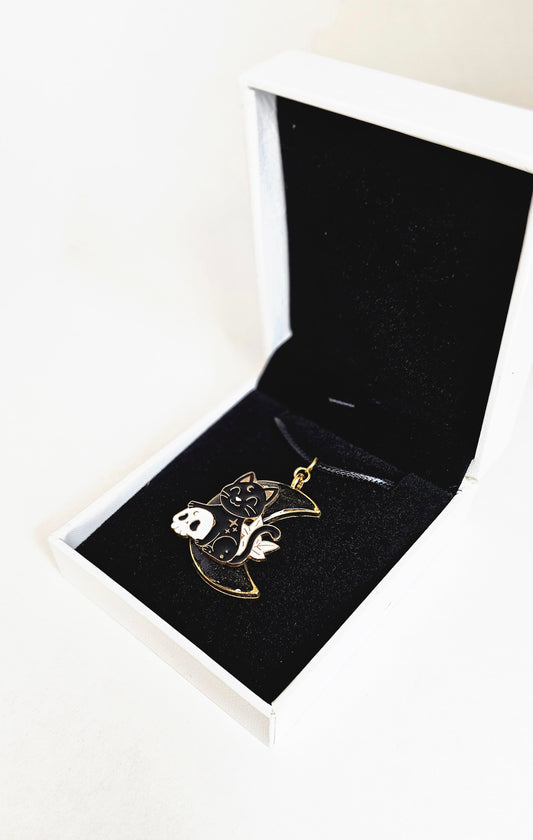 Cat Moon Necklace