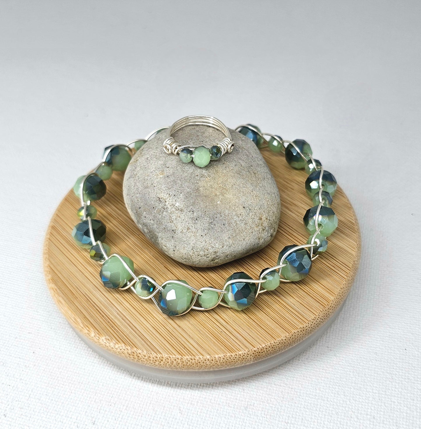 Opal ring and braclet set