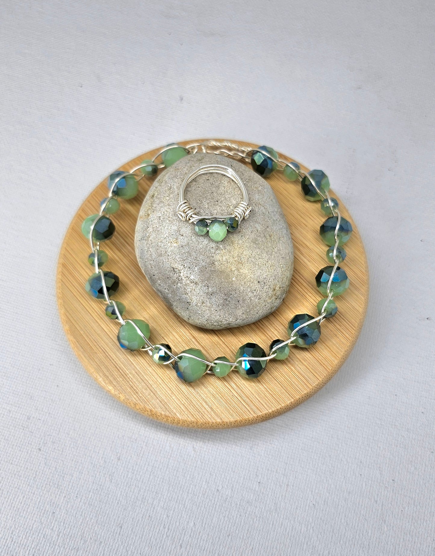 Opal ring and braclet set